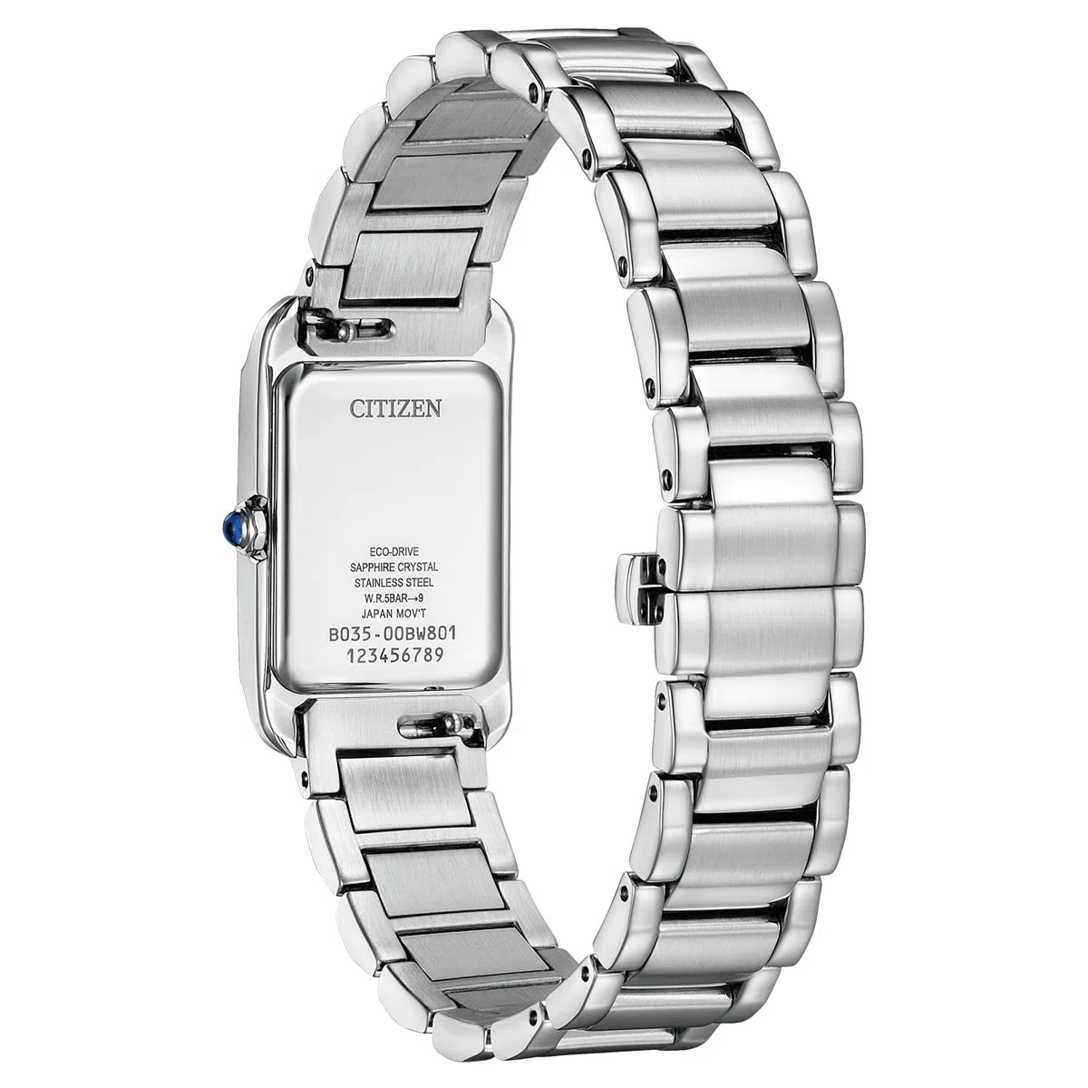 CITIZEN Orologio da donna con cinturino in acciaio inox Eco-Drive solare numeri romani