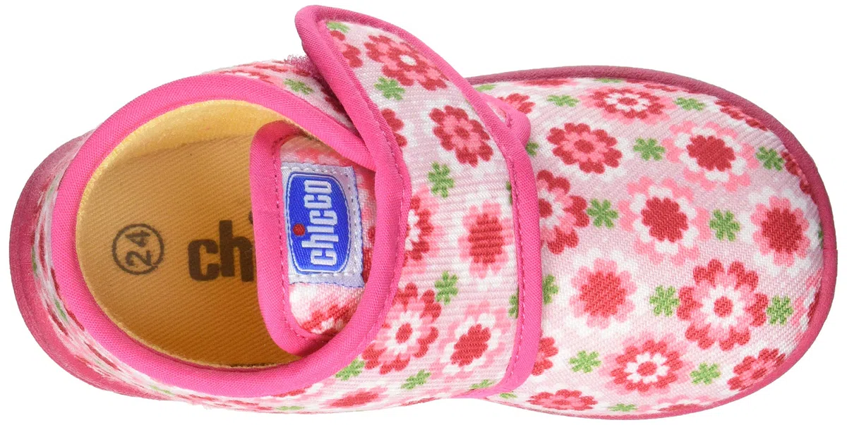 Chicco, Pantofole Bambina, Ciabatte Asilo e Casa Flessibili, Leggere e Traspiranti, con Comoda Chiusura a Strappo, Designed in Italy