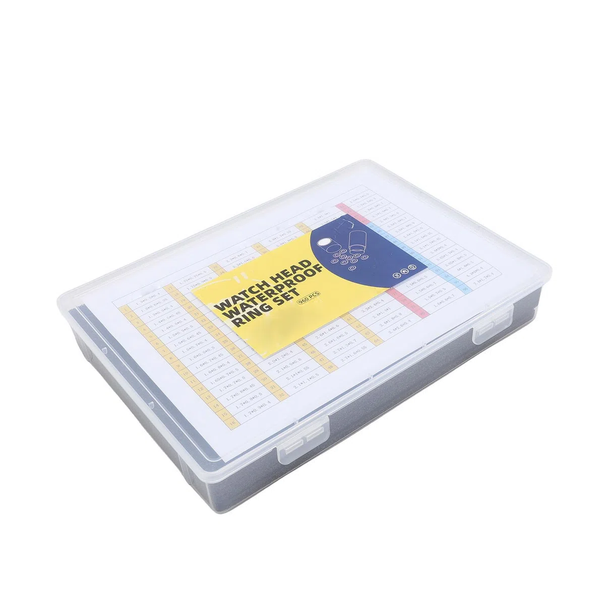 Kit di Riparazione O-ring per Orologi 96 Misure Guarnizioni in Gomma Premium per Orologi 960 Pezzi per Varie attività di Riparazione