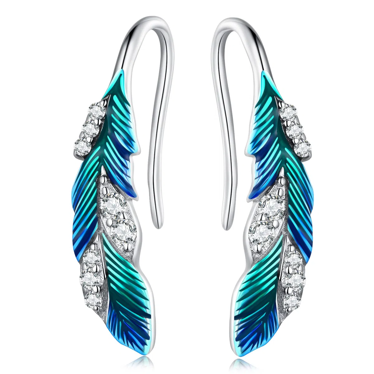 HMJGDHX Orecchini di Piume Boho Piume Stile con Orecchini Pendenti con Piccole Nappe di Piume