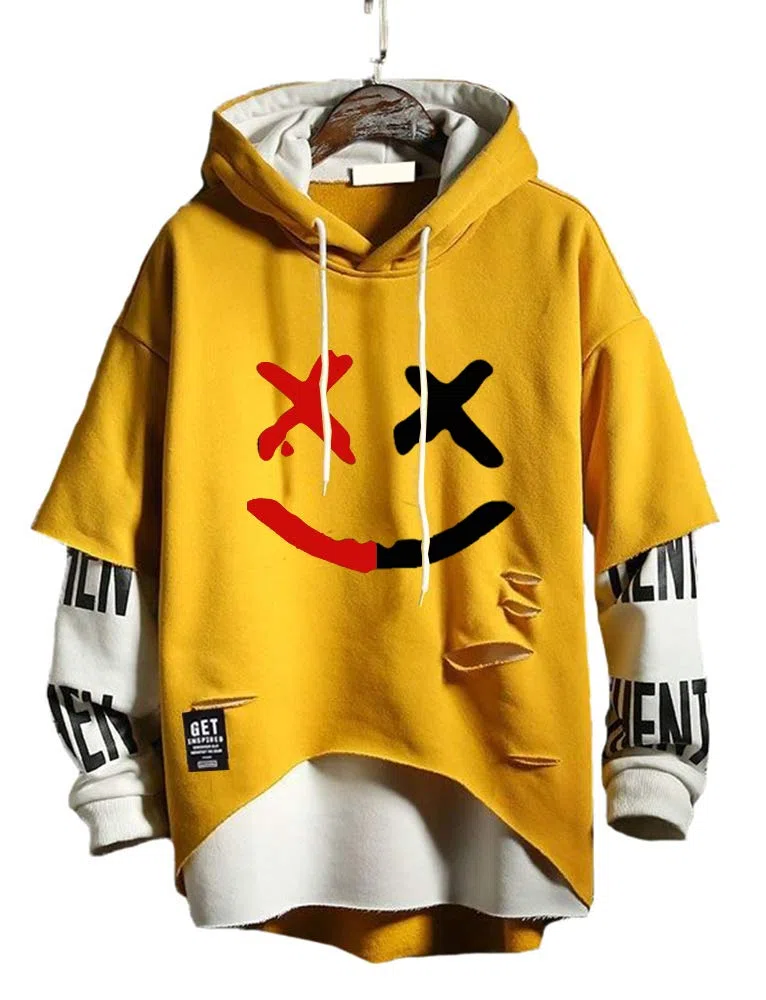 Hello MrLin Techwear Uomo Hip Hop Felpa con Cappuccio Giapponese Streetwear Patchwork Urban Hoodie