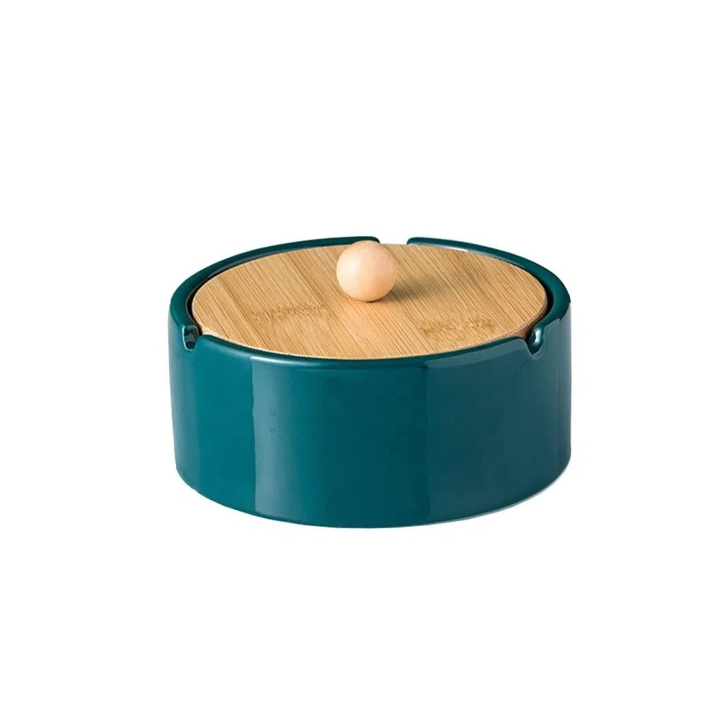 Set di posacenere for Sigarette Posacenere in Ceramica con Coperchio Tavolino da caffè for la casa all'aperto Soggiorno Tavolo Pranzo for Ufficio Decorazione ，Posacenere(A)
