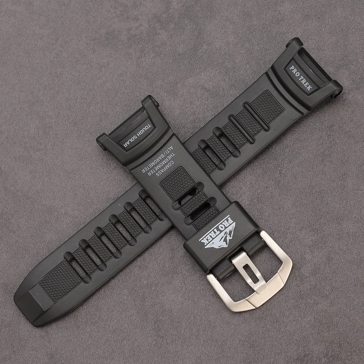 Cinturino di ricambio in resina da 18 mm per Casio Protrek PRG-130-1V | PRW-1500-1V | PRW-1500J-1- Adatto per uomini e donne, accessorio per orologio