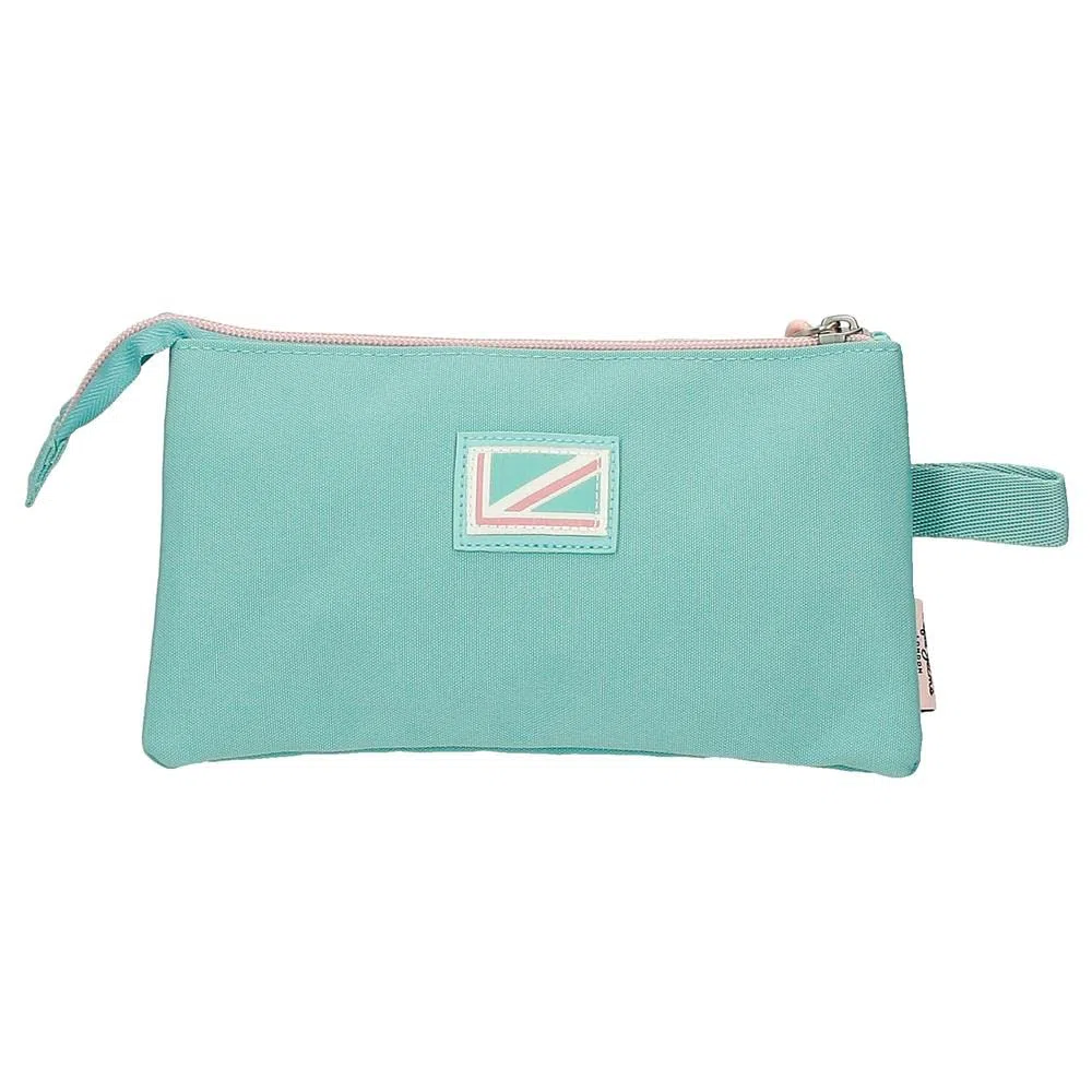 Pepe Jeans Jane Astuccio triplo blu 22 x 12 x 5 cm poliestere