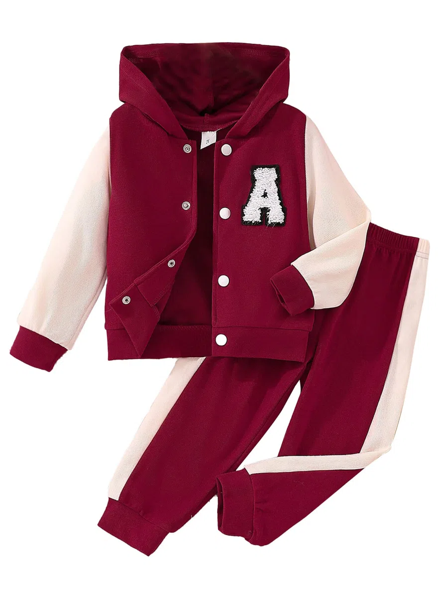 CHICTRY Tuta da Ginnastica Artistica Bambina Unisex Felpe con Cappuccio Felpe Sportive con Zip Arcobaleno Pantaloni Sportivi Completo Sportivo Bimba Due Pezzi Allenamento