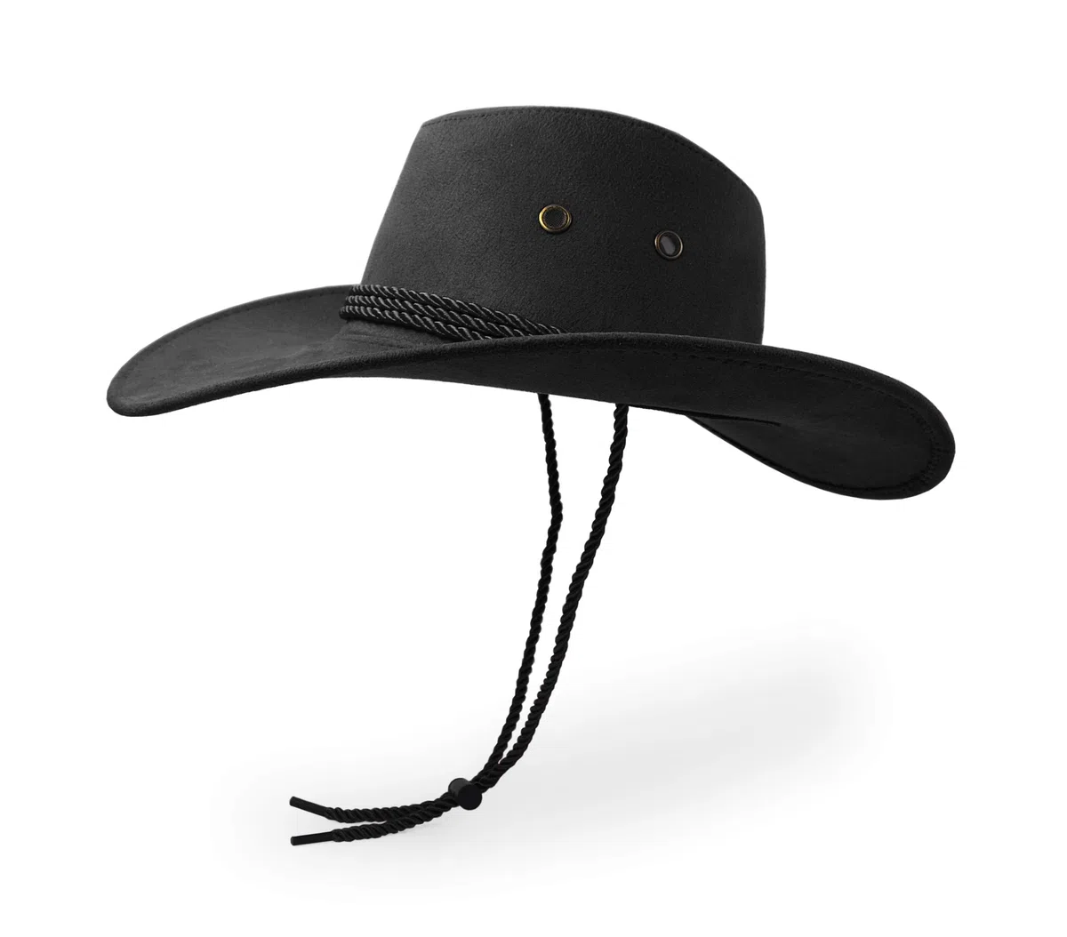 Cappello da cowboy, cappello da sole in finta pelle scamosciata, cappello da viaggio, cappello occidentale, protezione solare all'aperto